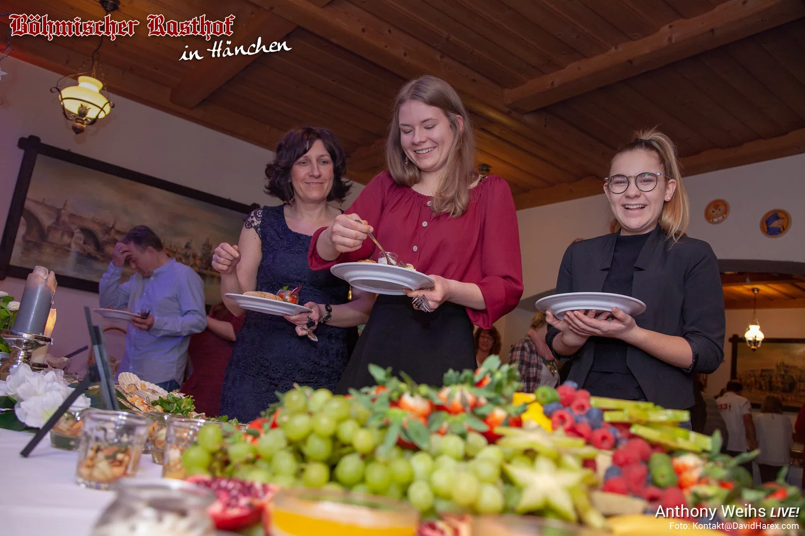 Festlicher Empfang mit Buffet im Böhmischen Rasthof
